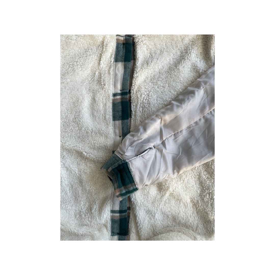 24 FORTUNE PLAID SHERPA COATS